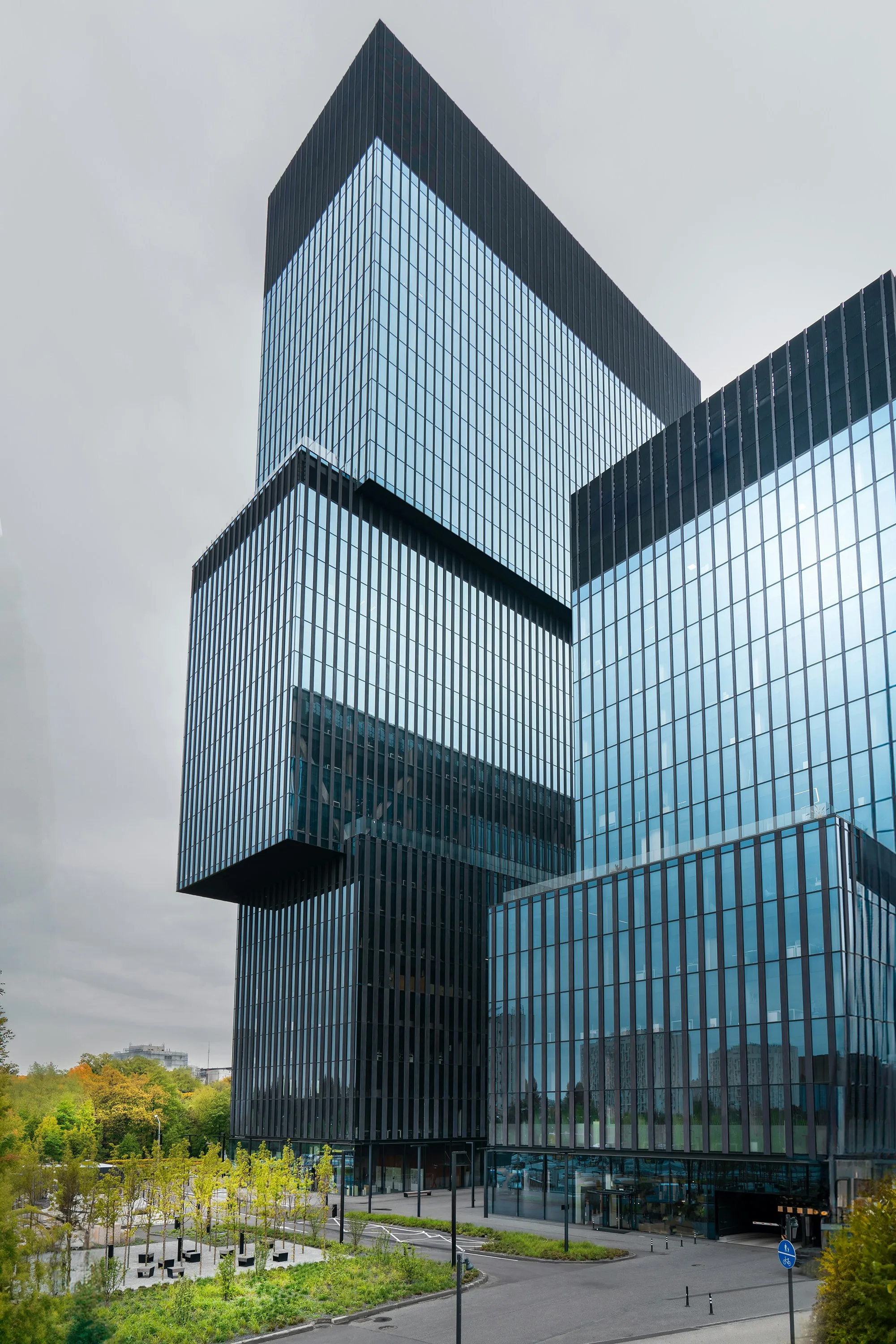 Modern corporate office building exterior